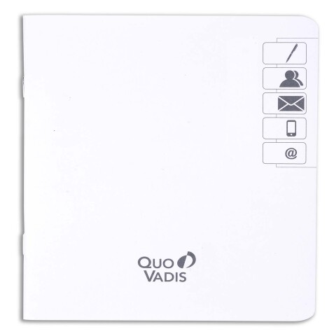 Quo Vadis - REPERTOIRE AGENDA Blanc 32 pages Indexé - 16x16 cm