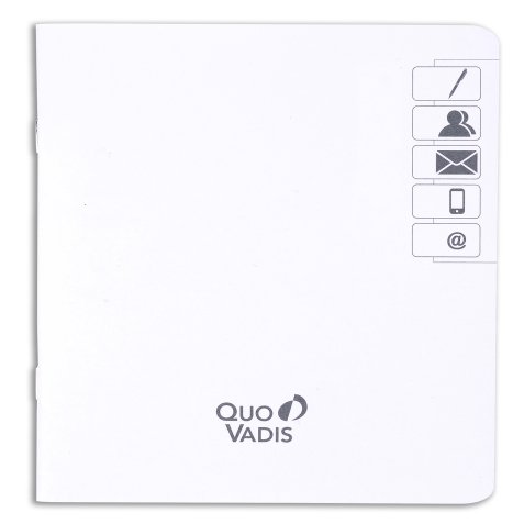 Répertoire Agenda blanc Quo Vadis Recharge - 32 pages Indexé - 24x24 cm