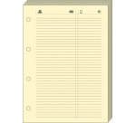 Quo Vadis - Recharge Organiseur - FEUILLES TELEPHONE T14 ivoire 8x12,5 cm Papier Clairefontaine ivoire