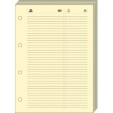 Quo Vadis - Recharge Organiseur - FEUILLES TELEPHONE T14 ivoire 8x12,5 cm Papier Clairefontaine ivoire