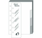 Quo Vadis - Recharge Organiseur - INTERCALAIRE+REGLE T14 - 8x12,5 cm