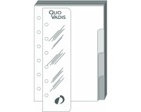 Quo Vadis - Recharge Organiseur - INTERCALAIRE+REGLE T14 - 8x12,5 cm