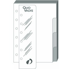 Quo Vadis - Recharge Organiseur - INTERCALAIRE+REGLE T14 - 8x12,5 cm