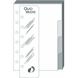 Quo Vadis - Recharge Organiseur - INTERCALAIRE+REGLE T14 - 8x12,5 cm