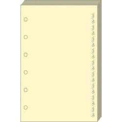 Quo Vadis - Recharge Organiseur - BLOC-NOTES T14 Ivoire - 8x12,5 cm