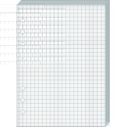 Quo Vadis - Recharge Organiseur - BLOC-NOTES T17 Blanc - 10x17 cm