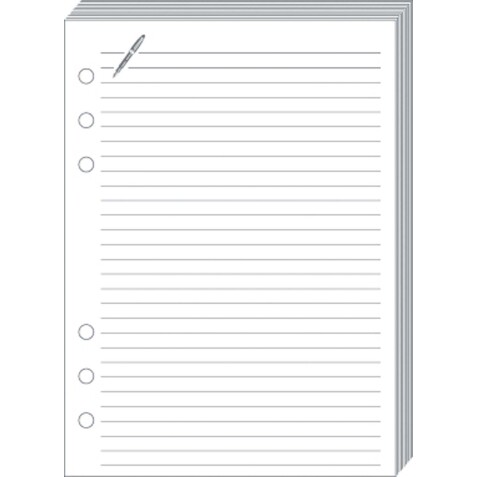 Quo Vadis - Recharge Organiseur - FICHES NOTES T17 Blanc - 10x17 cm