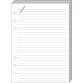 Quo Vadis - Recharge Organiseur - FICHES NOTES T17 Blanc - 10x17 cm