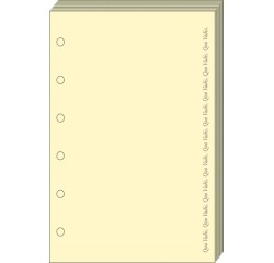 Quo Vadis - Recharge Organiseur - BLOC-NOTES T17 Ivoire - 10x17 cm