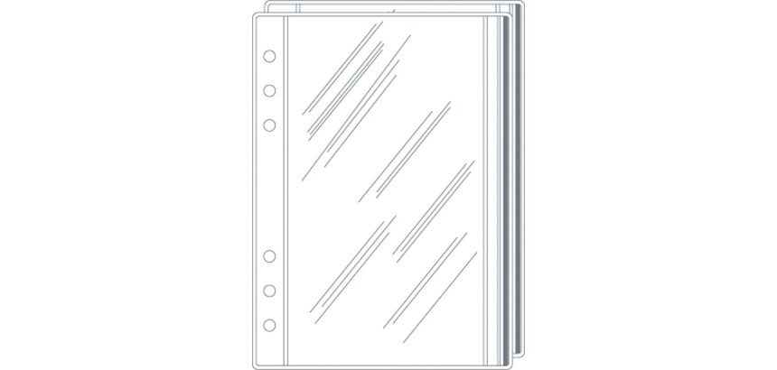 Quo Vadis - Recharge Organiseur - POCHETTE ZIP T17/COMPACT - 10x17 cm