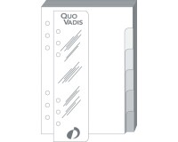 Quo Vadis - Recharge Organiseur - INTERCALAIRE+REGLE T17 - 10x17 cm