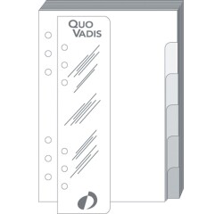 Quo Vadis - Recharge Organiseur - INTERCALAIRE+REGLE T17 - 10x17 cm
