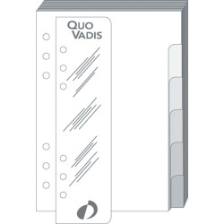 Quo Vadis - Recharge Organiseur - INTERCALAIRE+REGLE T17 - 10x17 cm