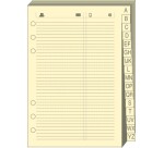 Quo Vadis - Recharge Organiseur - REPERTOIRE TEL T17 ivoire 10x17 cm Papier Clairefontaine ivoire