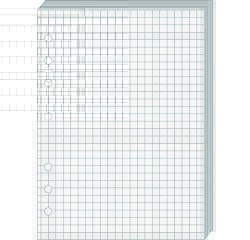 Quo Vadis - Recharge Organiseur - BLOC-NOTES T21 Blanc - 15x21 cm