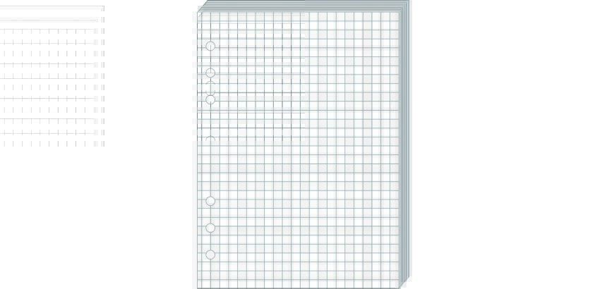 Quo Vadis - Recharge Organiseur - BLOC-NOTES T21 Blanc - 15x21 cm