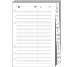 Quo Vadis - Recharge Organiseur - REPERTOIRE TEL T21 Blanc - 15x21 cm