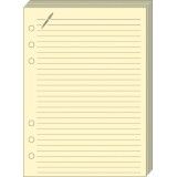 Quo Vadis - Recharge Organiseur avec répertoire - FICHES NOTES T21 ivoire 15x21 cm Papier Clairefontaine ivoire