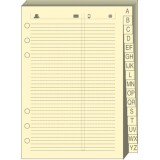 Quo Vadis - Recharge Organiseur - REPERTOIRE TEL T29 Ivoire - 21x29,7 cm