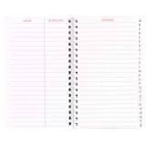 Agenda Moderne - Répertoire alphabétique - Spiralé - 8,5x13 cm - tranche dorée - par 5