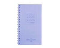 Agenda Moderne - Agenda 16 mois - Spiralé - 2025-2026 - INT 2201 SAD - HEBDOPLAN - Semainier Horizontal - Multilingue - Polypro - 16 mois de septembre à décembre - 8,7x15,3 cm - par 5