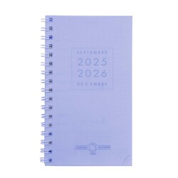 Agenda Moderne - Agenda 16 mois - Spiralé - 2025-2026 - INT 2201 SAD - HEBDOPLAN - Semainier Horizontal - Multilingue - Polypro - 16 mois de septembre à décembre - 8,7x15,3 cm - par 5