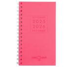 Agenda Moderne - Agenda 16 mois - Spiralé - 2025-2026 - INT 2201 SAD - HEBDOPLAN - Semainier Horizontal - Multilingue - Polypro - 16 mois de septembre à décembre - 8,7x15,3 cm - par 5