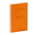 Agenda Moderne - Agenda 16 mois - Spiralé - 2026-2027 - INT 2201 SAD - HEBDOPLAN - Semainier Horizontal - Multilingue - Polypro - 16 mois de septembre à décembre - 8,7x15,3 cm - par 5