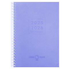 Agenda Moderne - Agenda 16 mois - Spiralé - 2025-2026 - INT ABSAD - AB SEM - Semainier Planning - Multilingue - Polypro - 16 mois de septembre à décembre - 15x21 cm - par 5