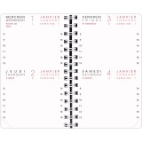 Agenda Moderne - Recharge Agenda - Spiralé - 2026 - INT 8313/2 - 13 2JOURS/PAGE - Journalier - Multilingue - 12 mois de janv à déc. - 8,5x13 cm - tranche dorée