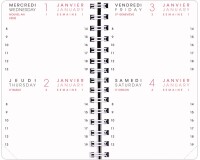 Agenda Moderne - Recharge Agenda - Spiralé - 2026 - INT 8313/2 - 13 2JOURS/PAGE - Journalier - Multilingue - 12 mois de janv à déc. - 8,5x13 cm - tranche dorée
