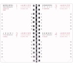 Agenda Moderne - Recharge Agenda - Spiralé avec répertoire tranche dorée - 2027 - INT 8313/2 - 13 2JOURS/PAGE - Journalier - Multilingue - 12 mois de janvier à décembre - 8,5x13 cm