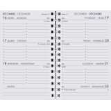 Agenda Moderne - Recharge Agenda - Spiralé - 2026 - INT 8313S - 13 SEM - Semainier Horizontal - Multilingue - 12 mois de janv à déc. - 8,5x13 cm - tranche dorée