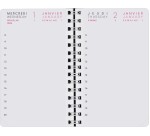 Agenda Moderne - Recharge Agenda - Spiralé - 2026 - INT 8313 - 13 1JOUR/PAGE / 4 trimestres - Journalier - Multilingue - 12 mois de janv à déc. - 8,5x13 cm - tranche dorée