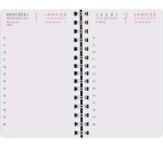 Agenda Moderne - Recharge Agenda - Spiralé - 2026 - INT8313SEM - 13 1JOUR/PAGE / 2 semestres - Journalier - Multilingue - 12 mois de janv à déc. - 8,5x13 cm - tranche dorée