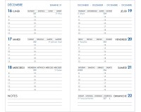 Agenda Moderne - Recharge Agenda - 2026 - INT 2001 - HEBDOPLAN - Semainier Horizontal - Multilingue - 12 mois de janv à déc. - 8,7x15,3 cm - tranche dorée
