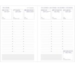 Agenda Moderne - Recharge Agenda avec répertoire tranche dorée - 2027 - Semainier Horizontal - Multilingue - 12 mois de janvier à décembre - 8,7x13,6 cm