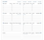 Agenda Moderne - Recharge Agenda - 2026 - Europlanning - Semainier Horizontal - Multilingue - 12 mois de janv à déc. - 9x17 cm - tranche dorée