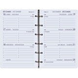 Agenda Moderne - Recharge Organiseur - 2026 - INT 9213SEM - 13 SEM - Semainier Horizontal - Multilingue - 12 mois de janv à déc. - 8,5x13 cm - tranche dorée