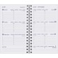Agenda Moderne - Recharge Agenda 16 mois - Spiralé - 2025-2026 - INT 2201 SAD - HEBDOPLAN - Semainier Horizontal - Multilingue - 16 mois de septembre à décembre - 8,7x15,3 cm