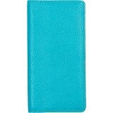 Agenda Moderne - Agenda - 2026 - INT 3001 - 7+ NOTES - Semainier Horizontal - Multilingue - Goya - - Bleu - 12 mois de janv à déc. - 9x17 cm - Cuir pleine fleur de vachette - tranche dorée