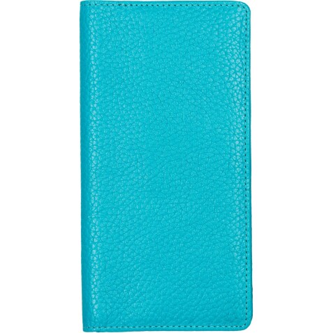 Agenda Moderne - Agenda - 2026 - INT 3001 - 7+ NOTES - Semainier Horizontal - Multilingue - Goya - - Bleu - 12 mois de janv à déc. - 9x17 cm - Cuir pleine fleur de vachette - tranche dorée