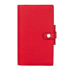 Agenda Moderne - Agenda avec répertoire tranche dorée - 2027 - INT 2001 - HEBDOPLAN - Semainier Horizontal - Multilingue - Camargue - 12 mois de janvier à décembre - 8,7x15,3 cm Cuir pleine fleur de taurillon
