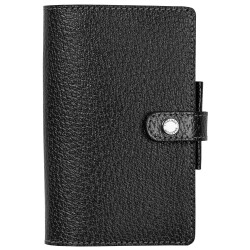 Agenda Moderne - Agenda - Spiralé - 2026 - INT 8313S - 13 SEM - Semainier Horizontal - Multilingue - Pekari - 12 mois de janv à déc. - 8,5x13 cm - Cuir pleine fleur de porc - tranche dorée - à pression