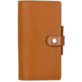 Agenda Moderne - Agenda - 2026 - INT 851 - MINI SEM - Semainier Horizontal - Multilingue - Pekari - Marron - 12 mois de janv à déc. - 6x14 cm - Cuir pleine fleur de porc - tranche dorée - à pression