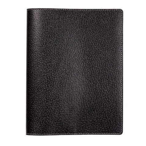 Agenda Moderne - Agenda - Spiralé - 2026 - INT ABSEM - AB SEM - Semainier Horizontal - Multilingue - Pekari - 12 mois de janv à déc. - 15x21 cm - Cuir pleine fleur de porc - tranche dorée