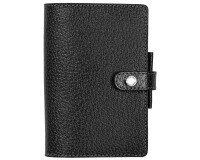 Agenda Moderne - Organiseur - 2026 - INT 9213SEM - 13 SEM - Semainier Horizontal - Multilingue - Pekari - 12 mois de janv à déc. - 8,5x13 cm - Cuir pleine fleur de porc - tranche dorée - à pression