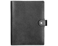 Agenda Moderne - Agenda - Spiralé - 2026 - INT ABSEM - AB SEM - Semainier Horizontal - Multilingue - Pekari - 12 mois de janv à déc. - 15x21 cm - Cuir pleine fleur de porc - tranche dorée - à pression