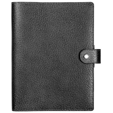 Agenda Moderne - Agenda - Spiralé - 2026 - INT ABSEM - AB SEM - Semainier Horizontal - Multilingue - Pekari - 12 mois de janv à déc. - 15x21 cm - Cuir pleine fleur de porc - tranche dorée - à pression