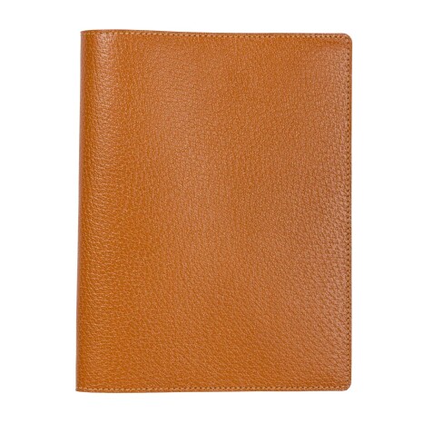 Agenda Moderne - Agenda - Spiralé - 2026 - INT ABSEM - AB SEM - Semainier Horizontal - Multilingue - Pekari - 12 mois de janv à déc. - 15x21 cm - Cuir pleine fleur de porc - tranche dorée
